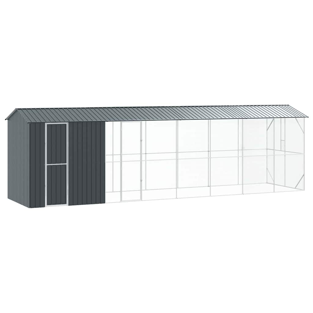 8721158673640_wbg-an-m_en_hd_1 vidaXL Bird Cage Anthracite 860 x 208 x 247 cm Galvanised steel - Image 2