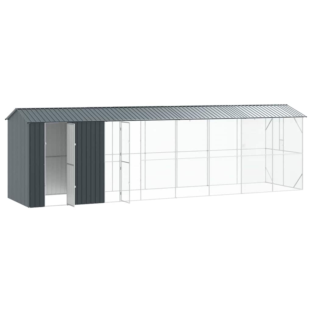 8721158673640_wbg-an_en_hd_1 vidaXL Bird Cage Anthracite 860 x 208 x 247 cm Galvanised steel - Image 4