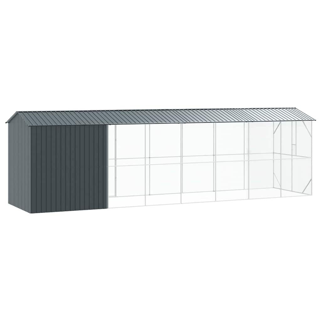 8721158673640_wbg-ba_en_hd_3 vidaXL Bird Cage Anthracite 860 x 208 x 247 cm Galvanised steel - Image 5
