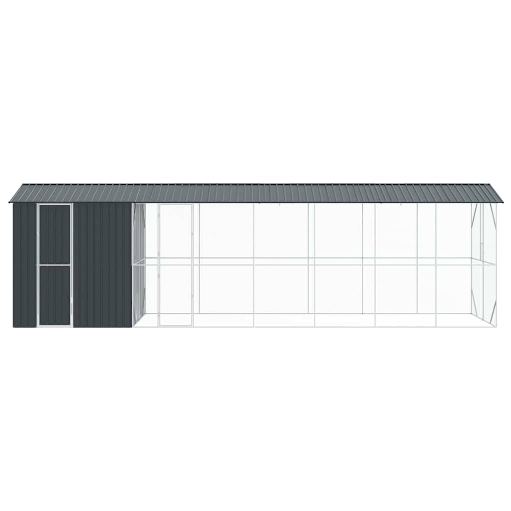 8721158673640_wbg-fr_en_hd_1 vidaXL Bird Cage Anthracite 860 x 208 x 247 cm Galvanised steel - Image 6