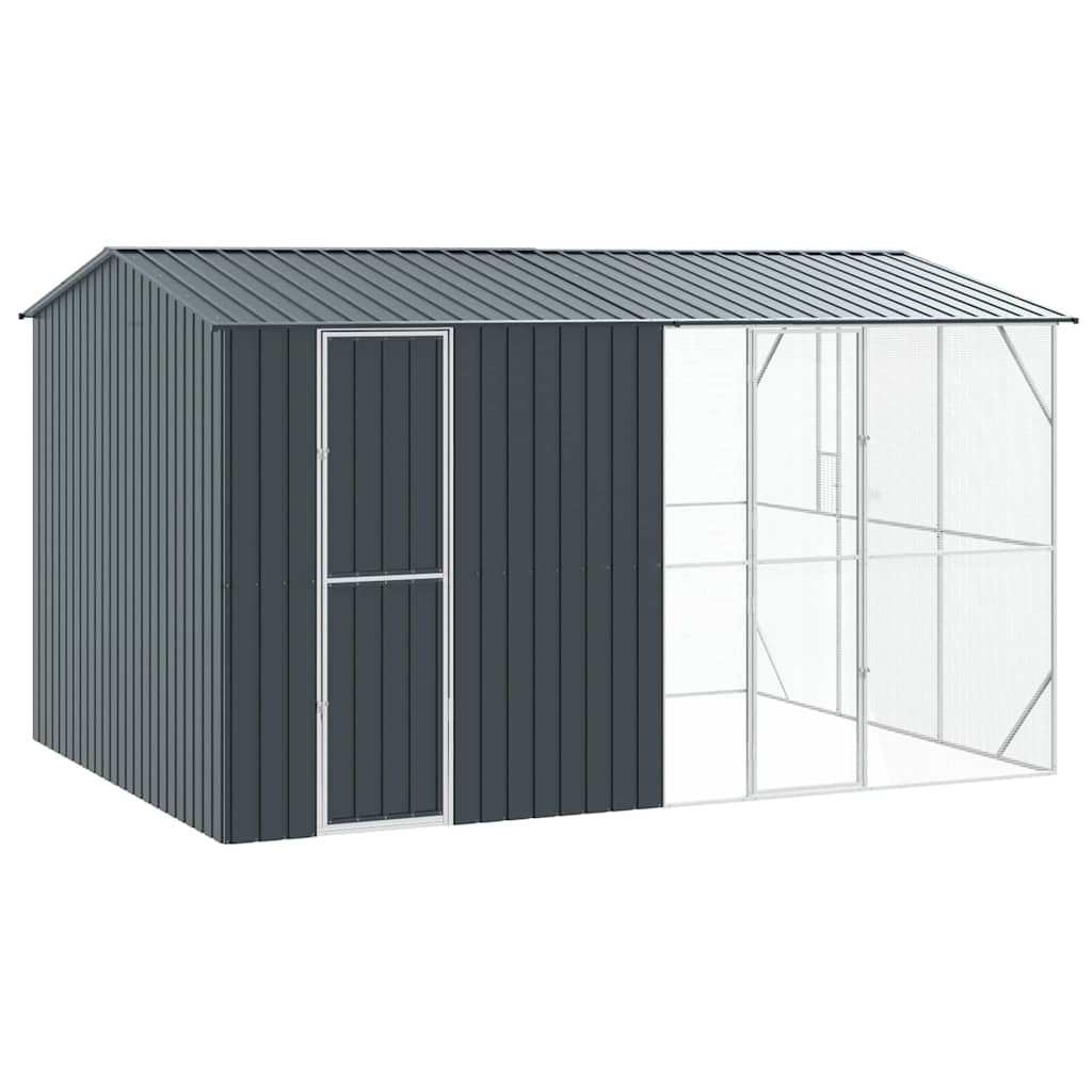 8721158673718_wbg-an-m_en_hd_1 vidaXL Bird Cage Anthracite 430 x 310 x 247 cm Galvanised steel - Image 2