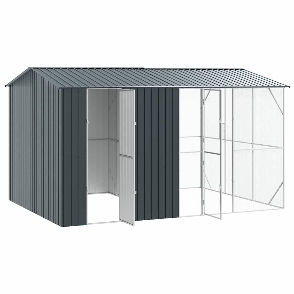 8721158673718_wbg-an_en_hd_1 vidaXL Bird Cage Anthracite 430 x 310 x 247 cm Galvanised steel - Image 4
