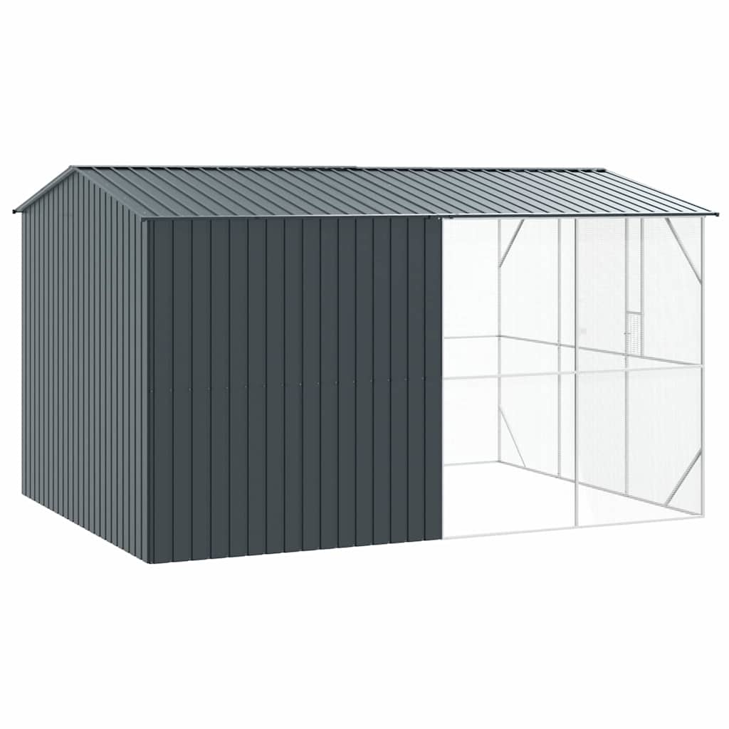 8721158673718_wbg-ba_en_hd_3 vidaXL Bird Cage Anthracite 430 x 310 x 247 cm Galvanised steel - Image 5