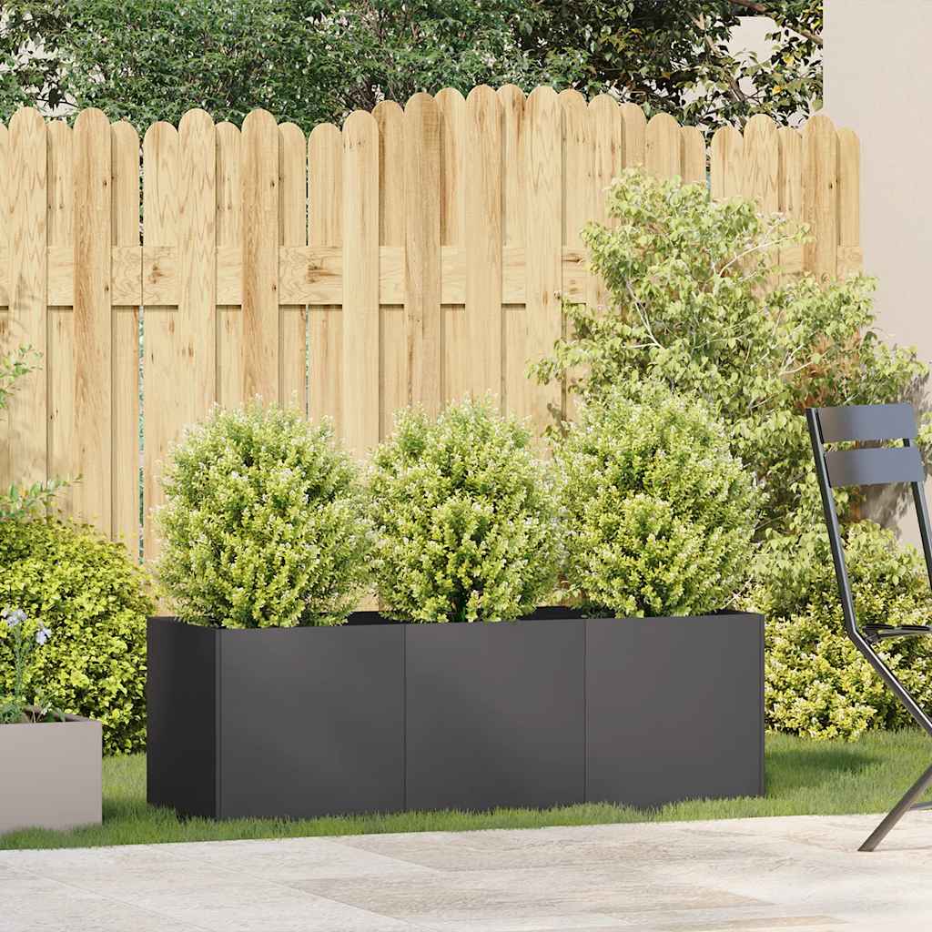 8721158675583_g_en_hd_1 vidaXL Planter Black 120x40x40 cm Cold-rolled Steel - Image 3