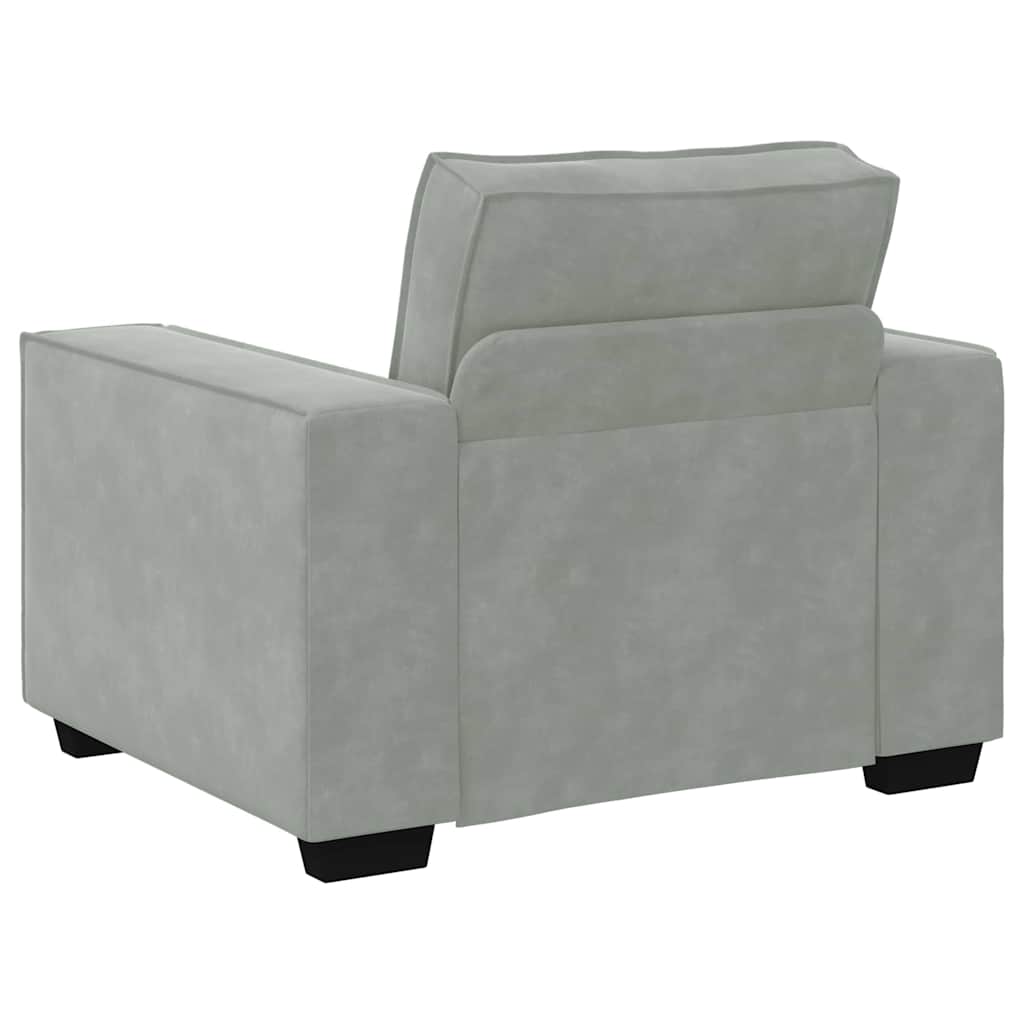 8721158677976_wbg-ba_en_hd_3 vidaXL Sofa Set with Cushion 3 pcs Grey 220 x 78 x 84 cm Velvet - Image 6