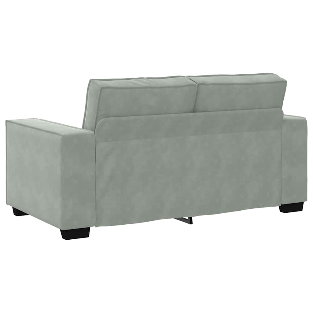 8721158678799_g_en_hd_4 vidaXL 2 Piece Sofa Set with Cushions Light Grey Velvet - Image 6