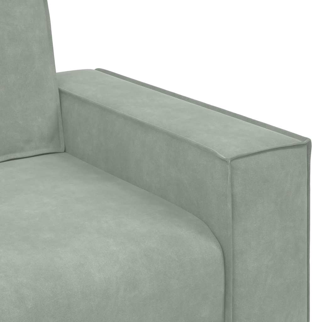 8721158678799_g_en_hd_6 vidaXL 2 Piece Sofa Set with Cushions Light Grey Velvet - Image 8