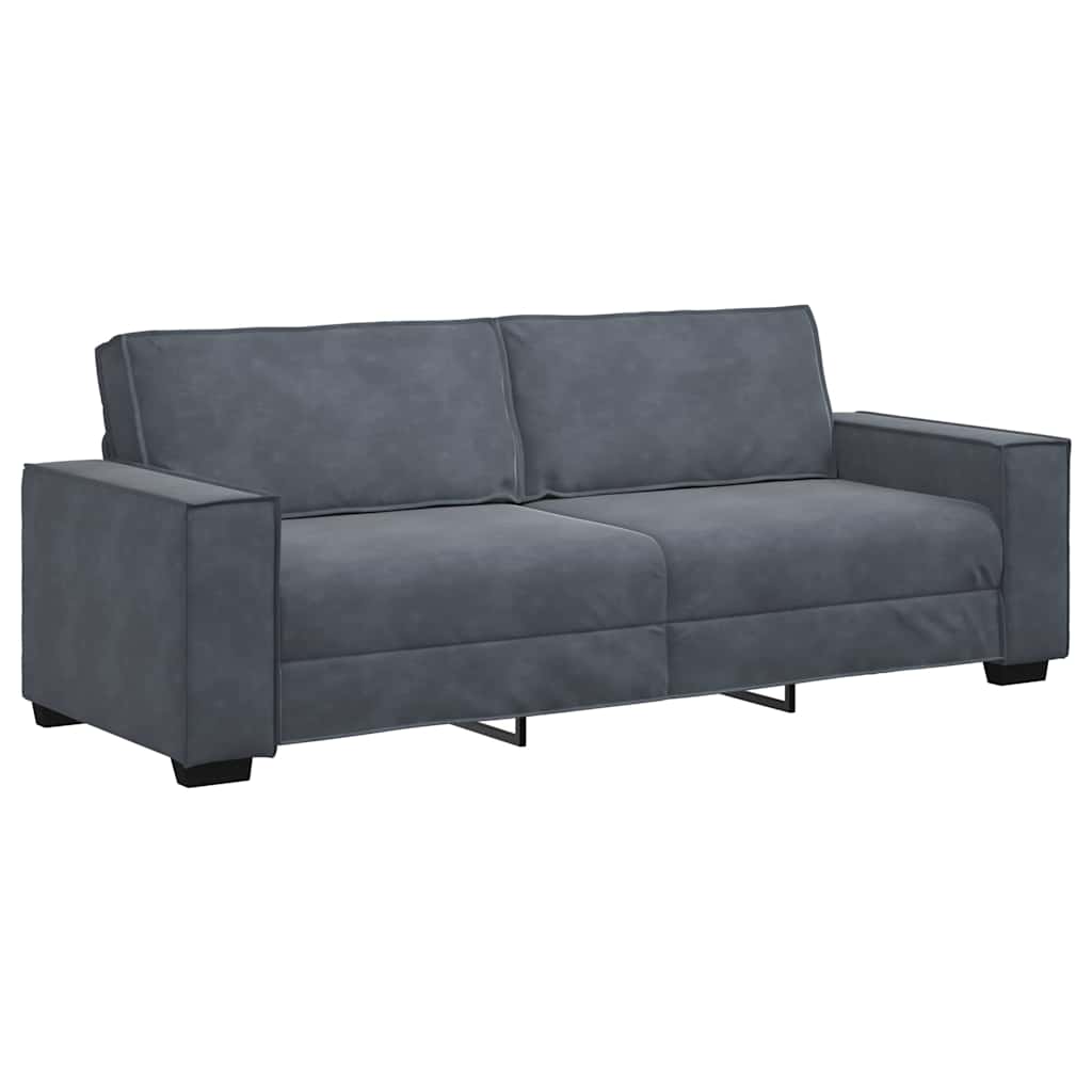 8721158678805_g_en_hd_3 vidaXL 2 Piece Sofa Set with Cushions Dark Grey Velvet - Image 5