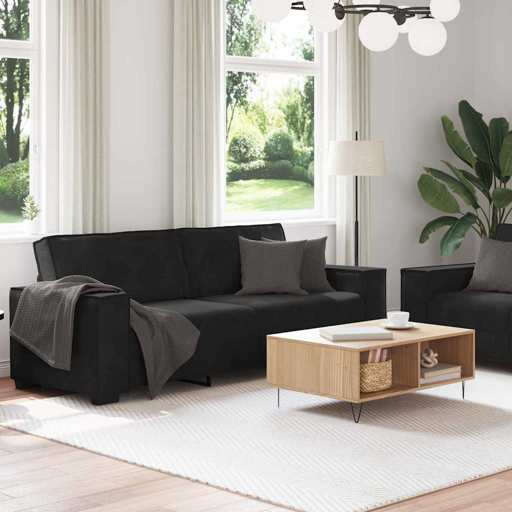 8721158678843_g_en_hd_1 vidaXL 2 Piece Sofa Set with Cushions Black Velvet - Image 3