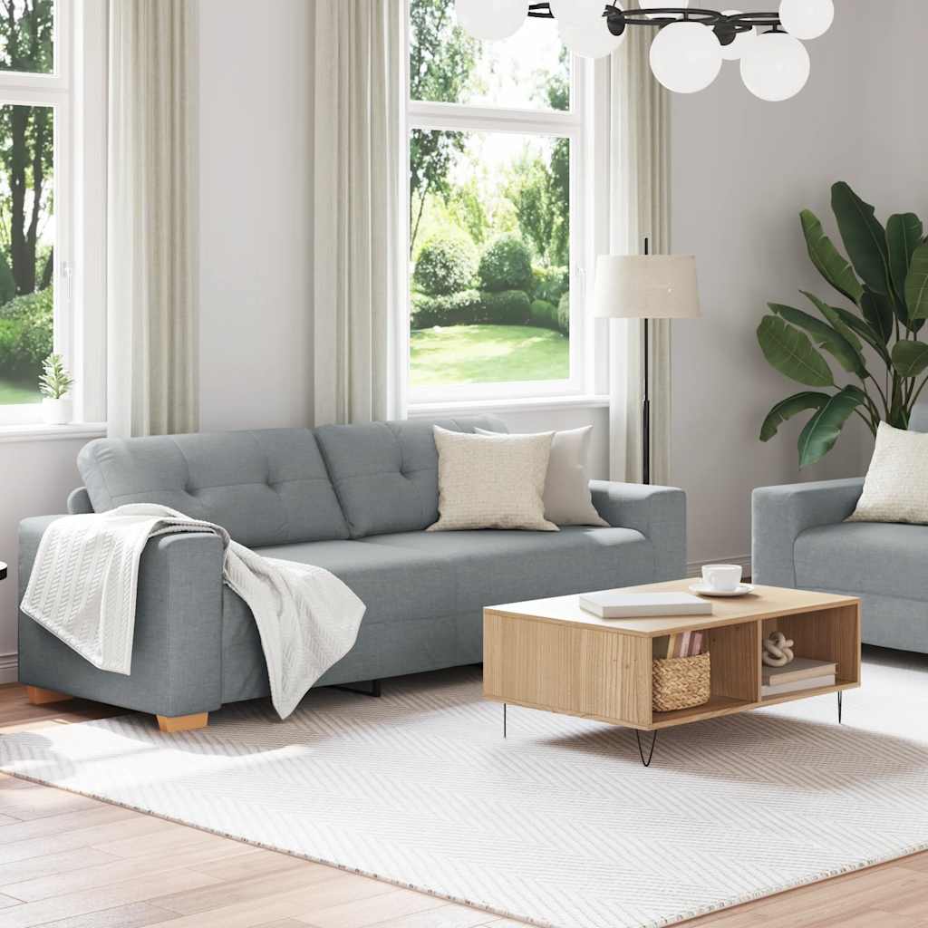 8721158678898_g_en_hd_1 vidaXL 2 Piece Sofa Set with Cushions Light Grey Fabric - Image 3