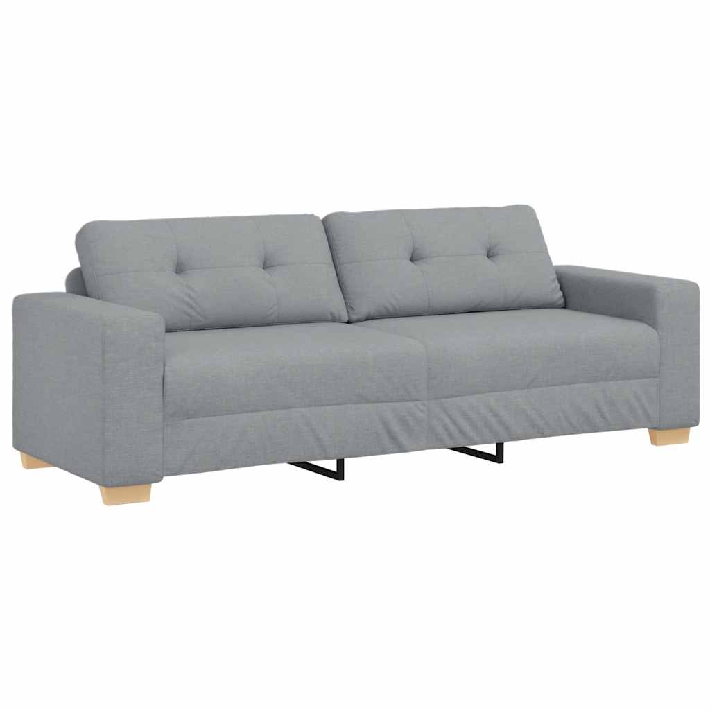 8721158678898_g_en_hd_3 vidaXL 2 Piece Sofa Set with Cushions Light Grey Fabric - Image 5
