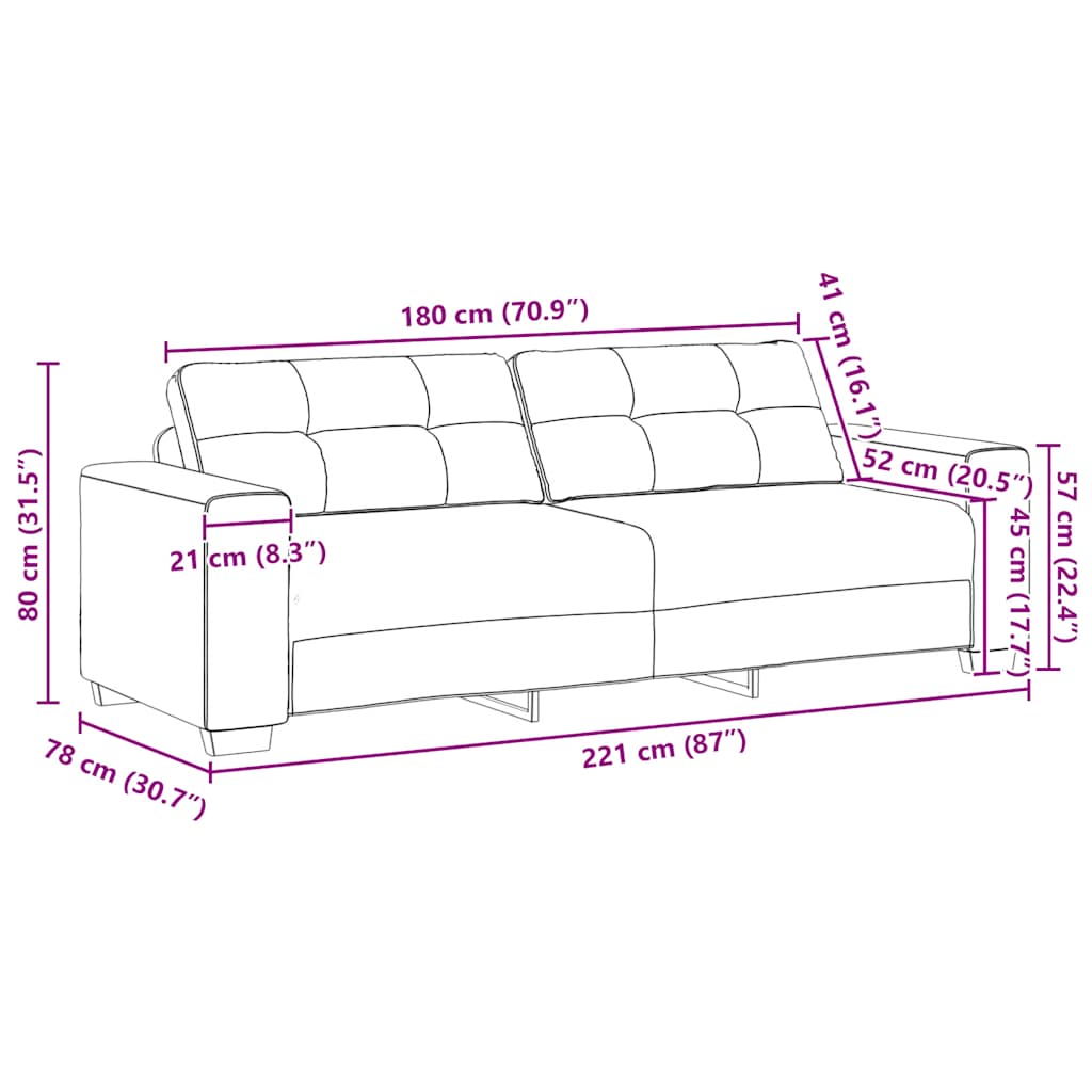 8721158678898_g_en_hd_9 vidaXL 2 Piece Sofa Set with Cushions Light Grey Fabric - Image 11