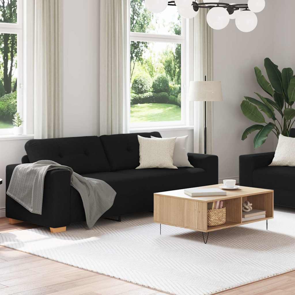 8721158678911_g_en_hd_1 vidaXL 2 Piece Sofa Set with Cushions Black Fabric - Image 3