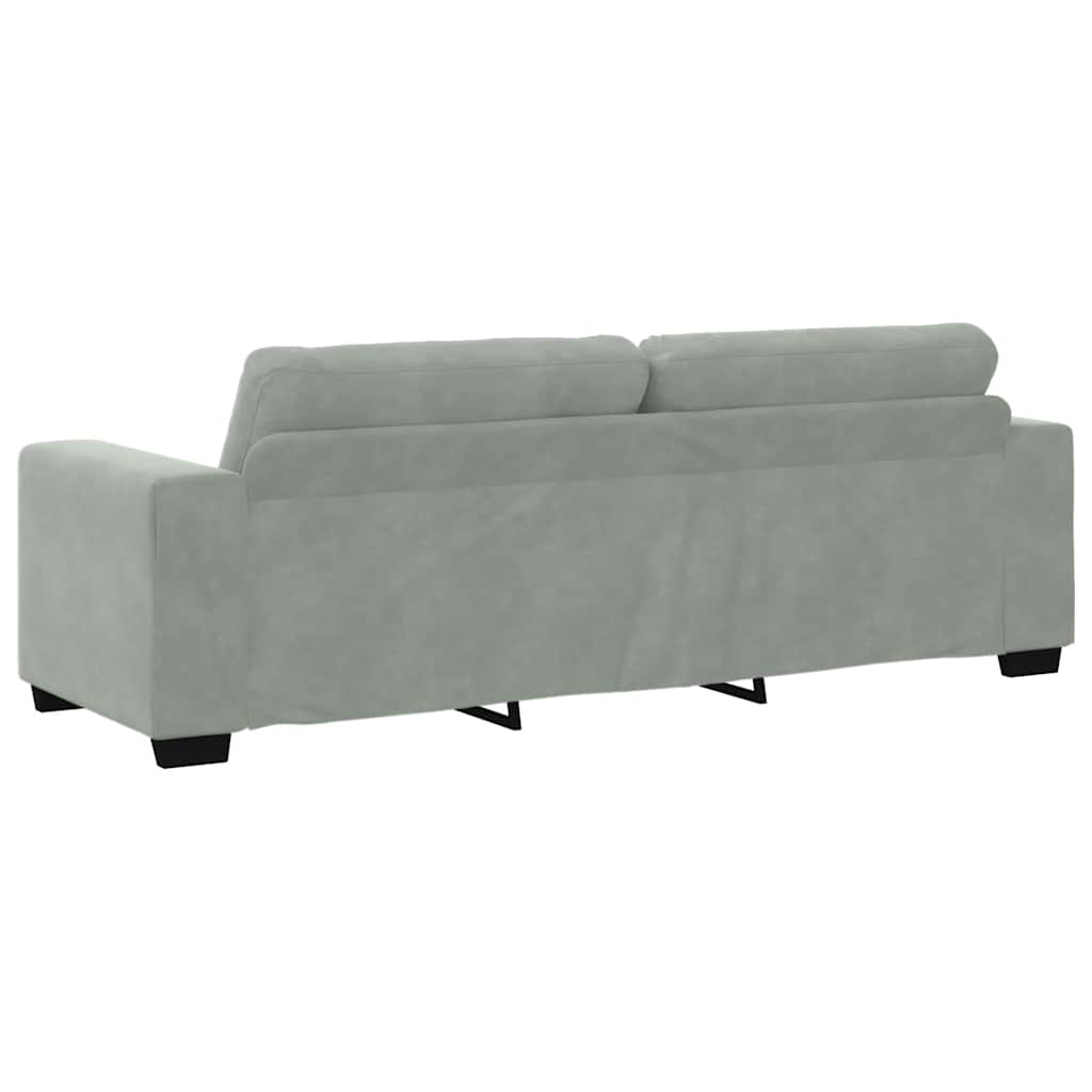 8721158679000_g_en_hd_5 vidaXL 2 Piece Sofa Set with Cushions Light Grey Velvet - Image 7