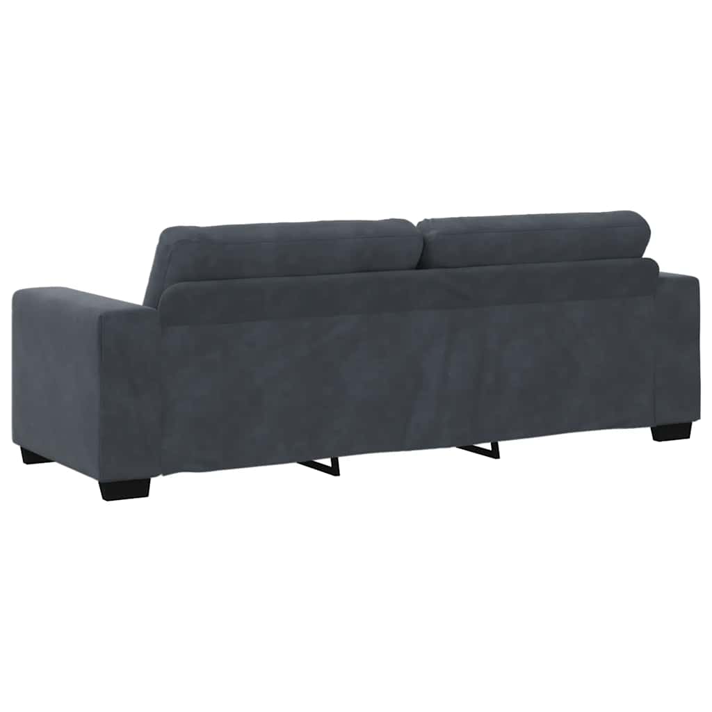 8721158679017_g_en_hd_5 vidaXL 2 Piece Sofa Set with Cushions Dark Grey Velvet - Image 7