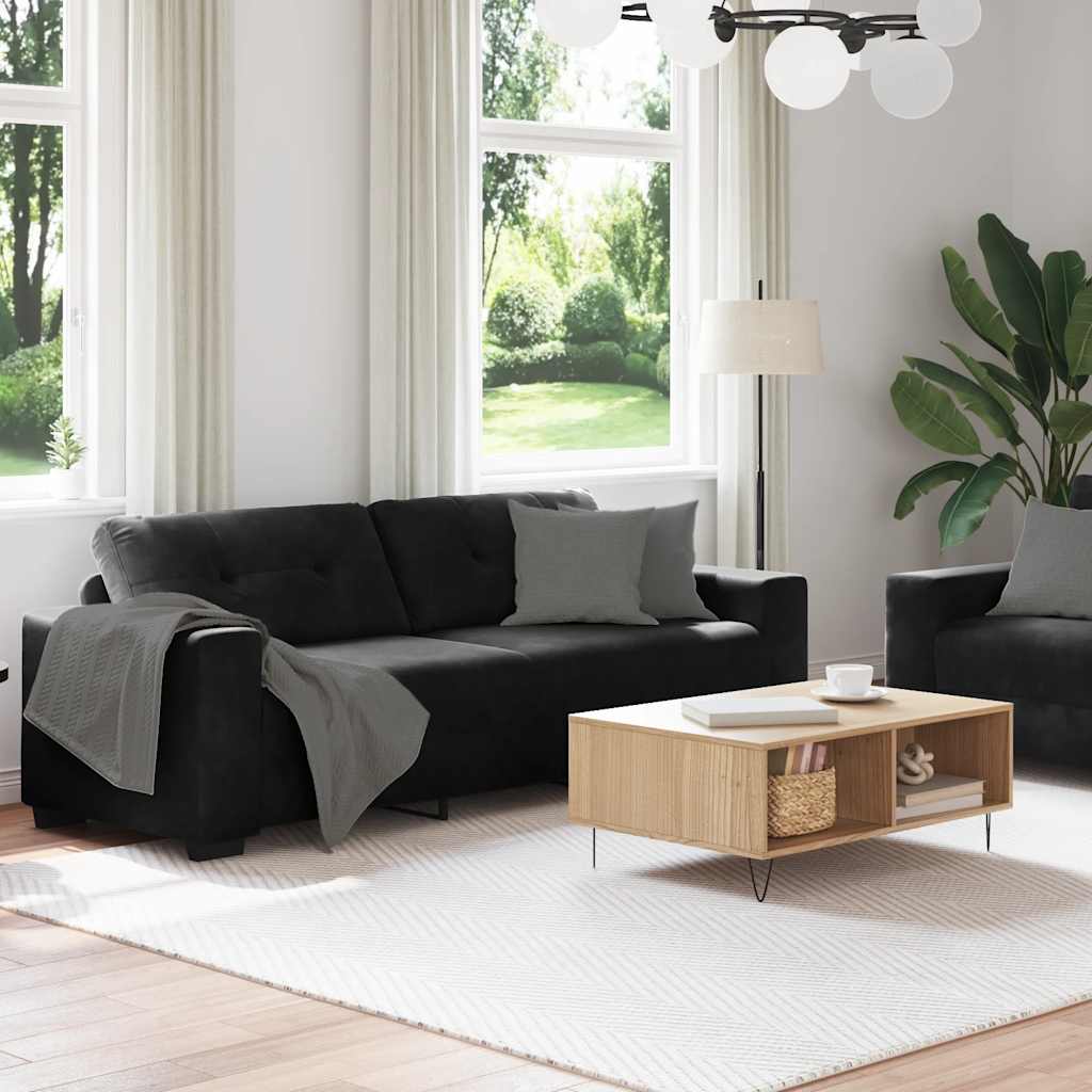 8721158679055_g_en_hd_1 vidaXL 2 Piece Sofa Set with Cushions Black Velvet - Image 3