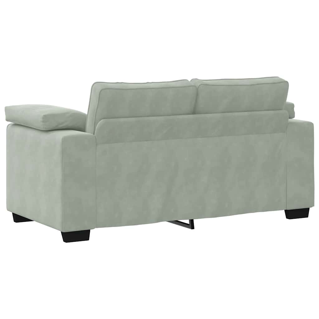 8721158679284_g_en_hd_4 vidaXL 2 Piece Sofa Set with Cushions Light Grey Velvet - Image 6