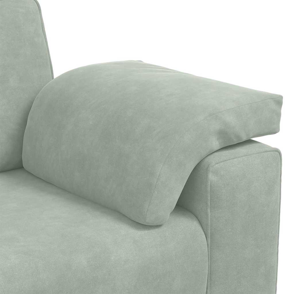 8721158679284_g_en_hd_6 vidaXL 2 Piece Sofa Set with Cushions Light Grey Velvet - Image 8
