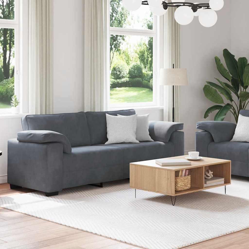 8721158679291_g_en_hd_1 vidaXL 2 Piece Sofa Set with Cushions Dark Grey Velvet - Image 3