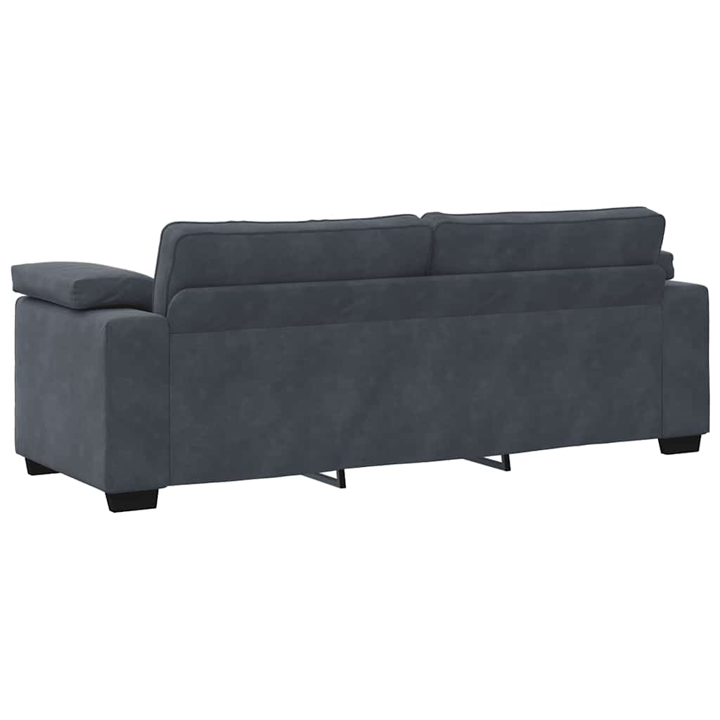 8721158679291_g_en_hd_5 vidaXL 2 Piece Sofa Set with Cushions Dark Grey Velvet - Image 7