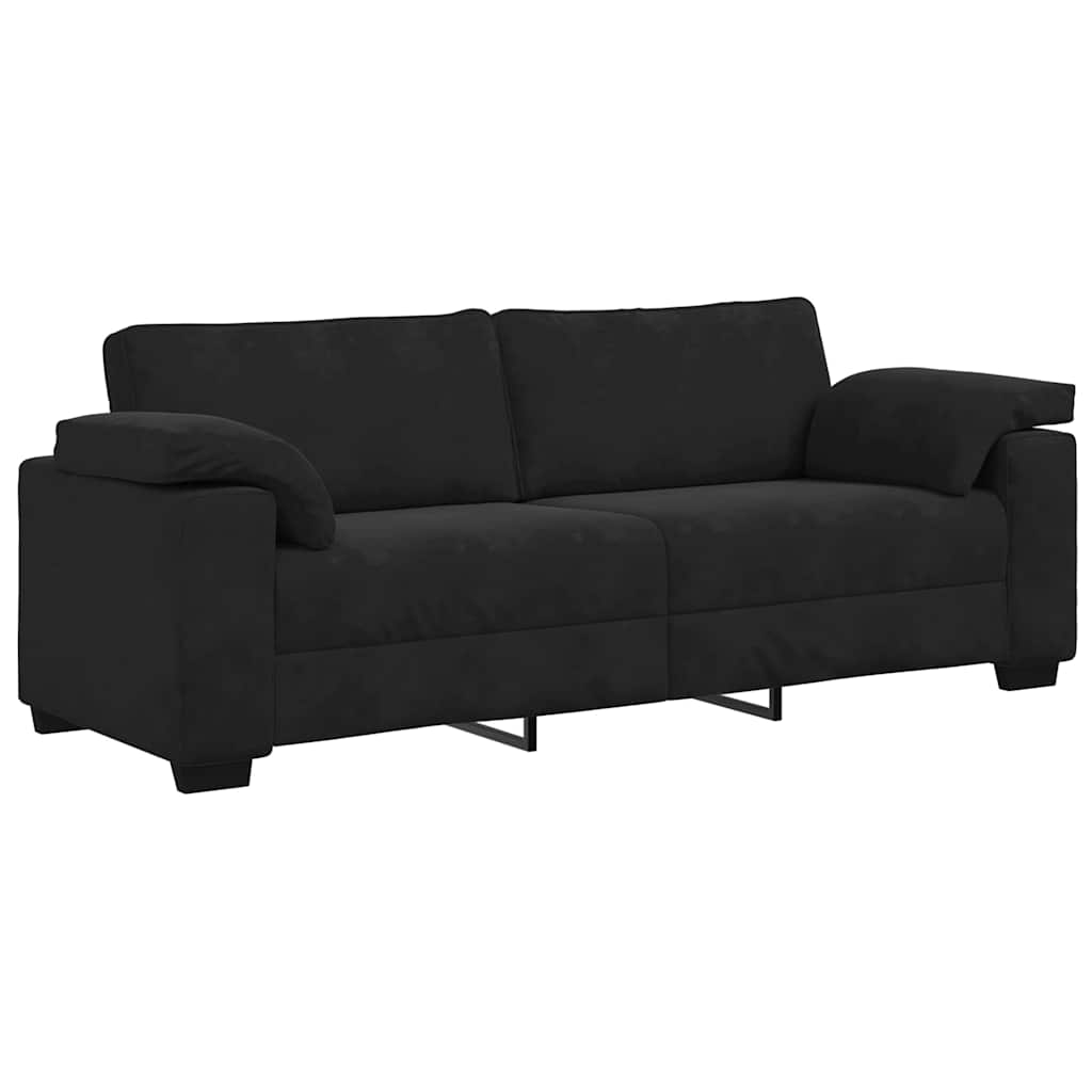 8721158679338_g_en_hd_3 vidaXL 2 Piece Sofa Set with Cushions Black Velvet - Image 5