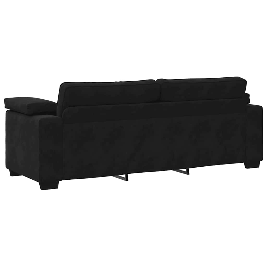 8721158679338_g_en_hd_5 vidaXL 2 Piece Sofa Set with Cushions Black Velvet - Image 7