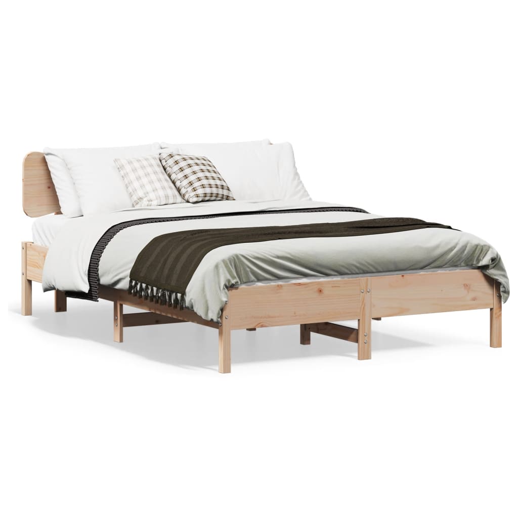 8721158688392_a_en_hd_1 vidaXL Bed Frame without Mattress 150x200 cm Solid Wood Pine - Image 2