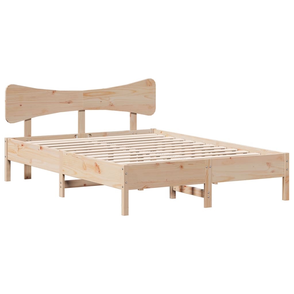 8721158688576_a_en_hd_1 vidaXL Bed Frame without Mattress 135x190 cm Solid Wood Pine - Image 2