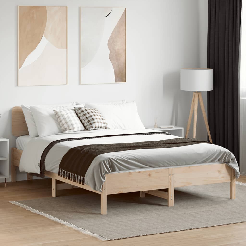 8721158688576_g_en_hd_1 vidaXL Bed Frame without Mattress 135x190 cm Solid Wood Pine - Image 3