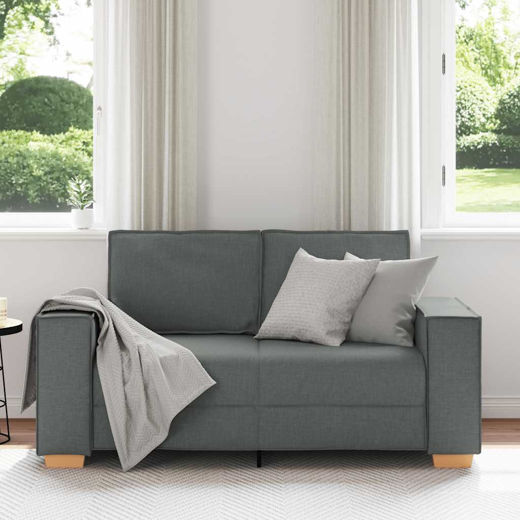 8721158688804_g_en_hd_1 vidaXL 2-Seater Sofa Dark Grey 120 cm Fabric - Image 3