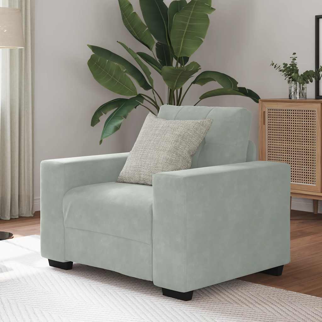 8721158690074_m_en_hd_1 vidaXL Sofa Chair Light Grey 60 cm Velvet - Image 1