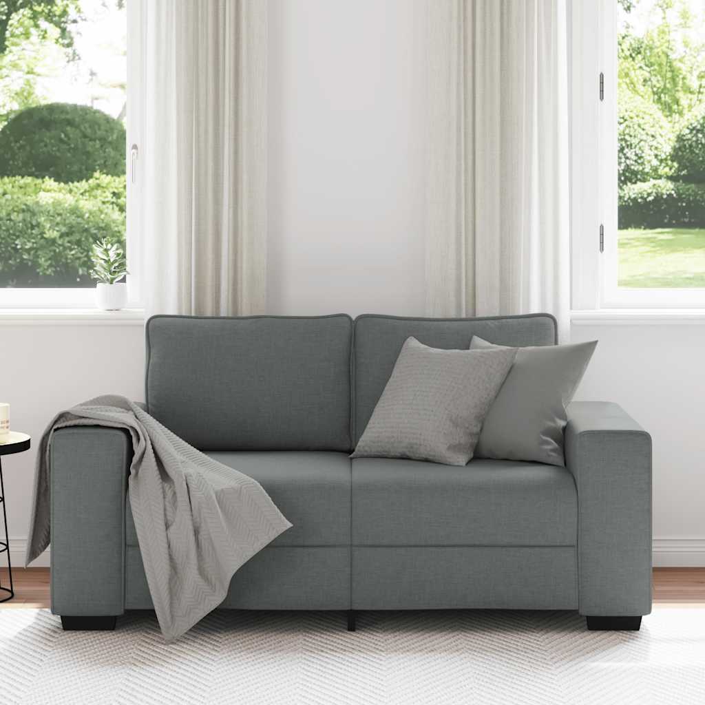 8721158690661_g_en_hd_1 vidaXL 2-Seater Sofa Dark Grey 120 cm Fabric - Image 3