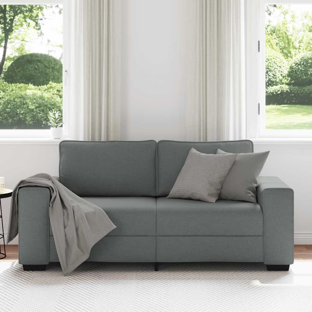 8721158690760_g_en_hd_1 vidaXL 2-Seater Sofa Dark Grey 140 cm Fabric - Image 3