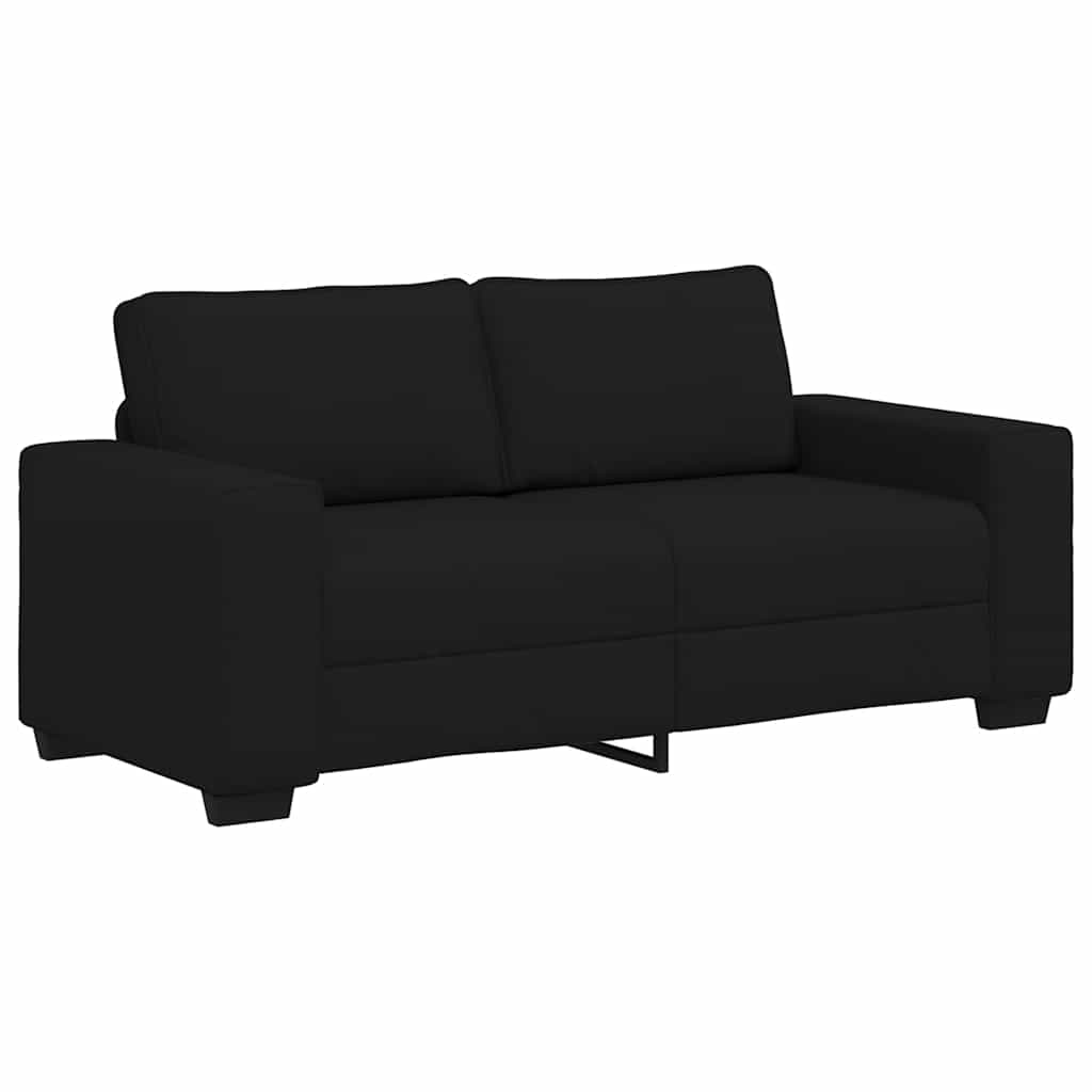 8721158690777_a_en_hd_1 vidaXL 2-Seater Sofa Black 140 cm Fabric - Image 2