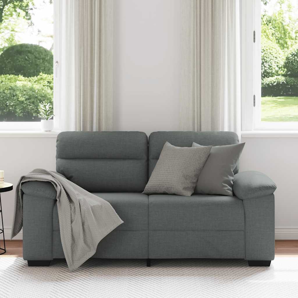8721158692078_g_en_hd_1 vidaXL 2-Seater Sofa Dark Grey 120 cm Fabric - Image 3