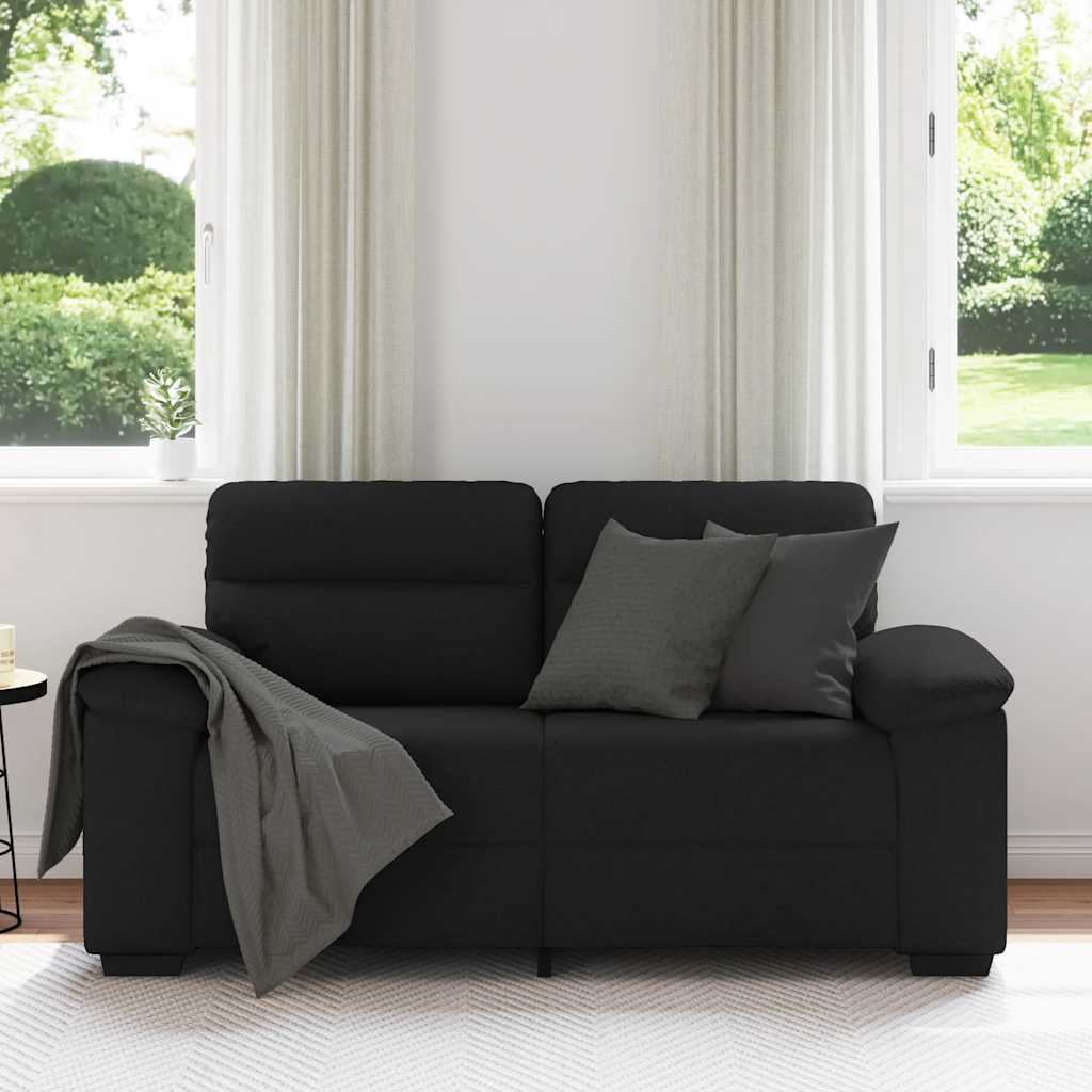 8721158692085_g_en_hd_1 vidaXL 2-Seater Sofa Black 120 cm Fabric - Image 3