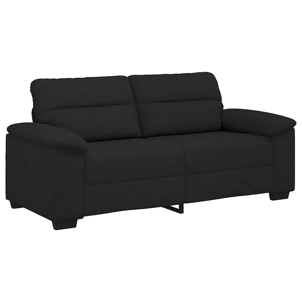 8721158692184_a_en_hd_1 vidaXL 2-Seater Sofa Black 140 cm Fabric - Image 2