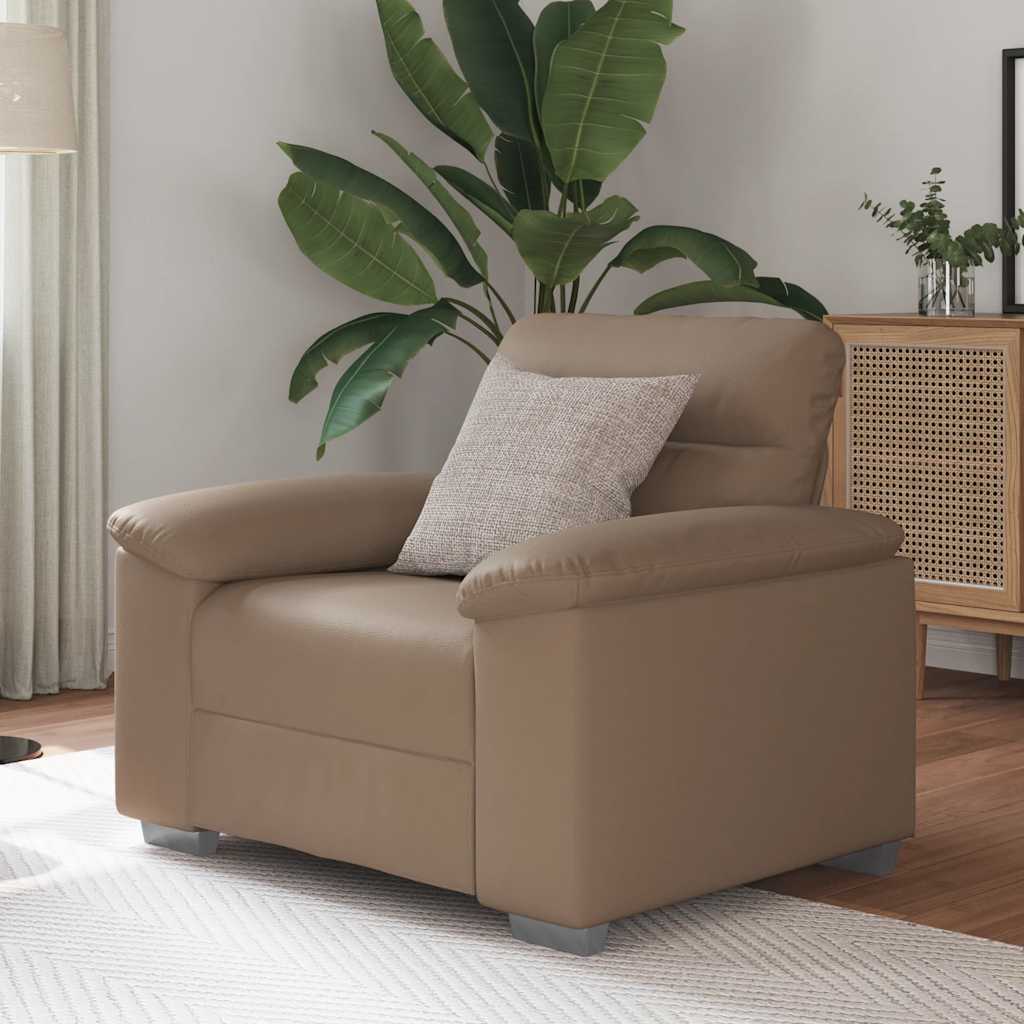 vidaXL Sofa Chair Cappuccino 60 cm Faux Leather