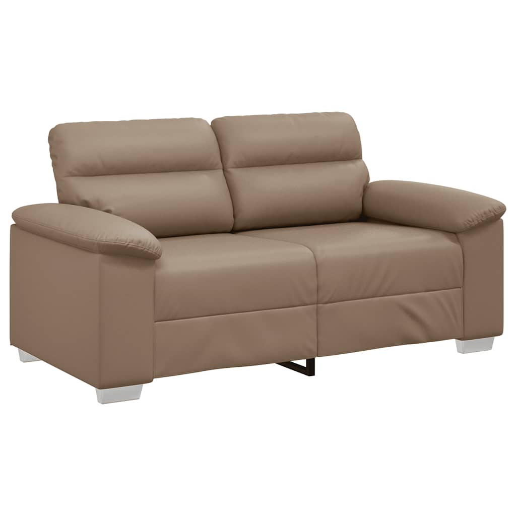 8721158692450_a_en_hd_1 vidaXL 2-Seater Sofa Cappuccino 120 cm Faux Leather - Image 2