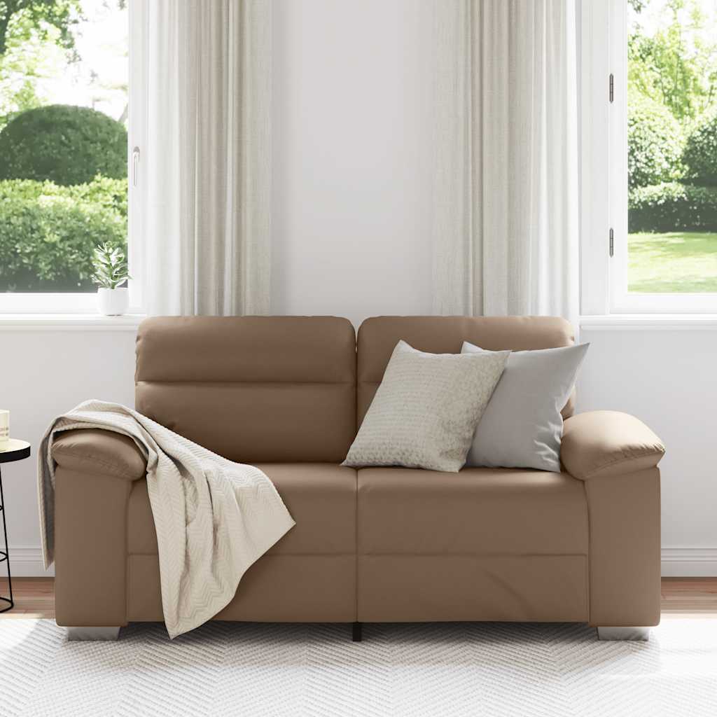 8721158692450_g_en_hd_1 vidaXL 2-Seater Sofa Cappuccino 120 cm Faux Leather - Image 3