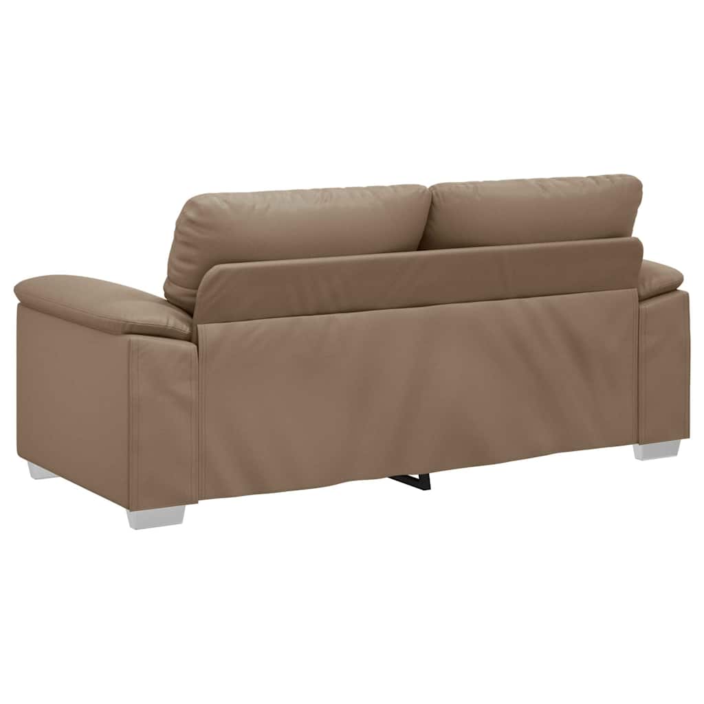 8721158692511_g_en_hd_4 vidaXL 2-Seater Sofa Cappuccino 140 cm Faux Leather - Image 6