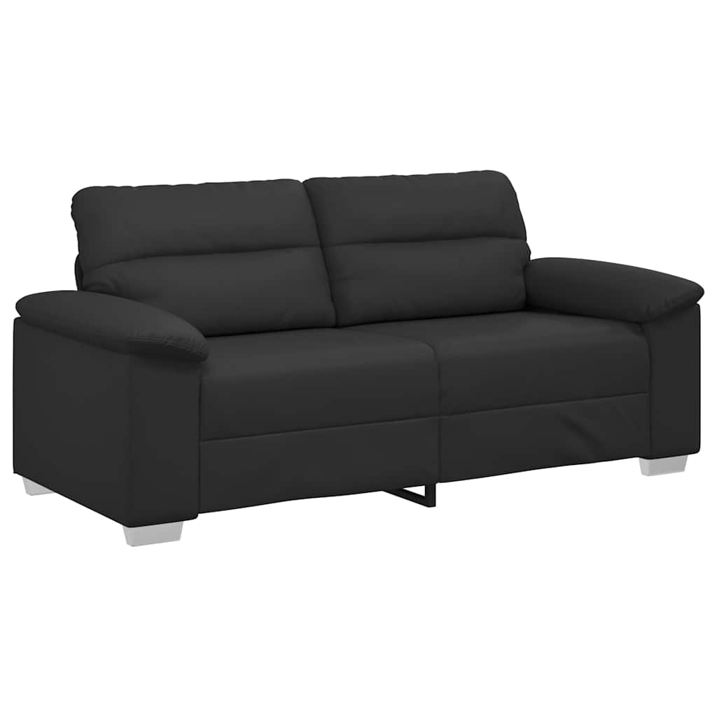8721158692528_a_en_hd_1 vidaXL 2-Seater Sofa Black 140 cm Faux Leather - Image 2