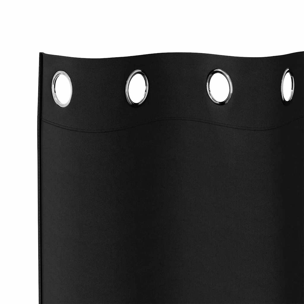 8721158694126_detail_en_hd_1 vidaXL Curtains with Curtains 2 pcs Black 245x140cm Polyester - Image 5
