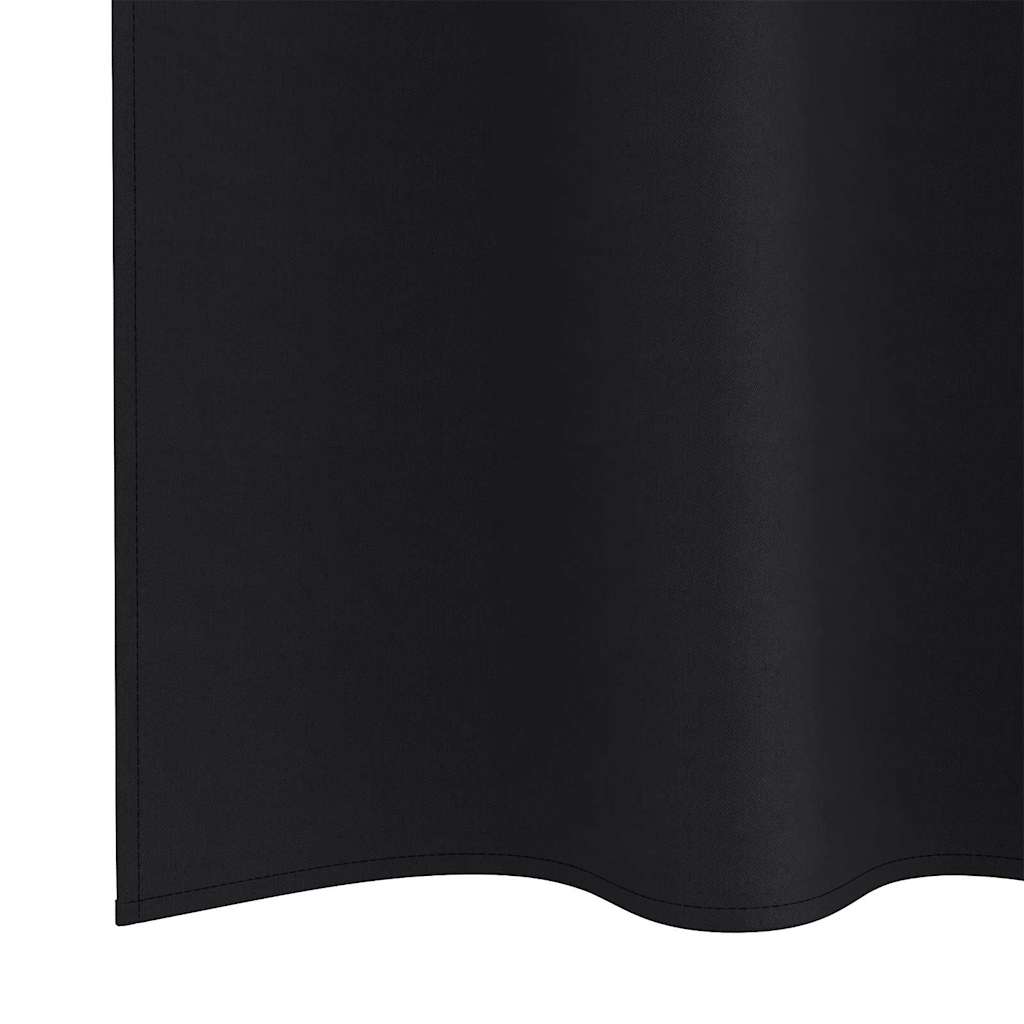 8721158694126_detail_en_hd_2 vidaXL Curtains with Curtains 2 pcs Black 245x140cm Polyester - Image 6