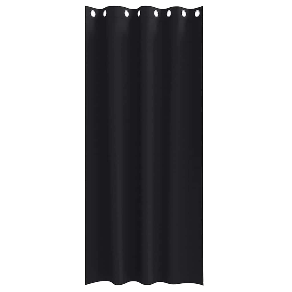8721158694126_wbg-fr_en_hd_2 vidaXL Curtains with Curtains 2 pcs Black 245x140cm Polyester - Image 4