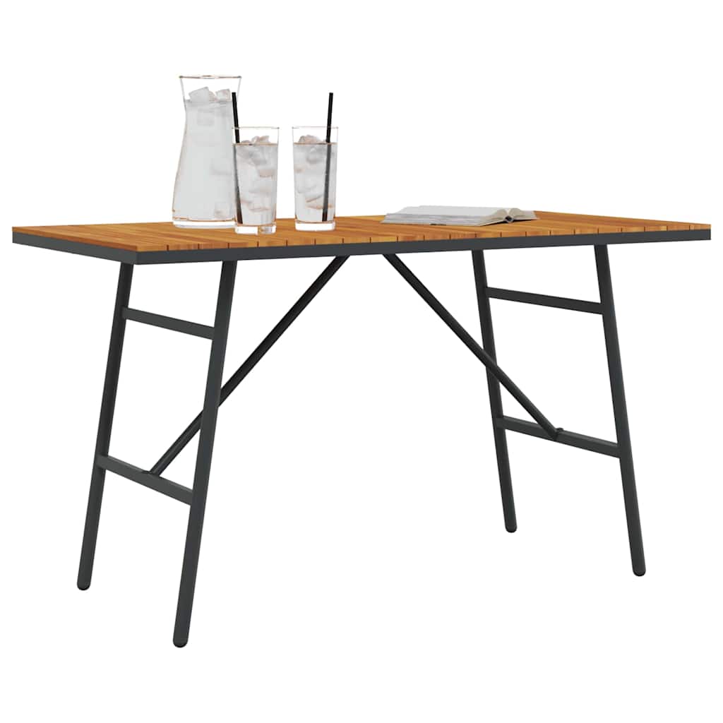 8721158710987_wbg-mo_en_hd_1 vidaXL Dining Table Brown 110 x 55 x 62 cm Solid Acacia wood - Image 3