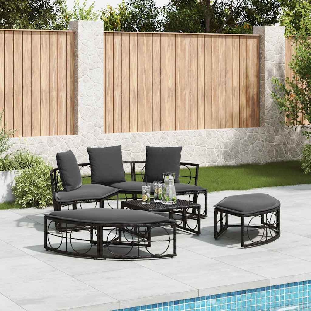8721158713797_g_en_hd_1 vidaXL Outdoor Lounge Bed without Canopy Black Poly Rattan - Image 3