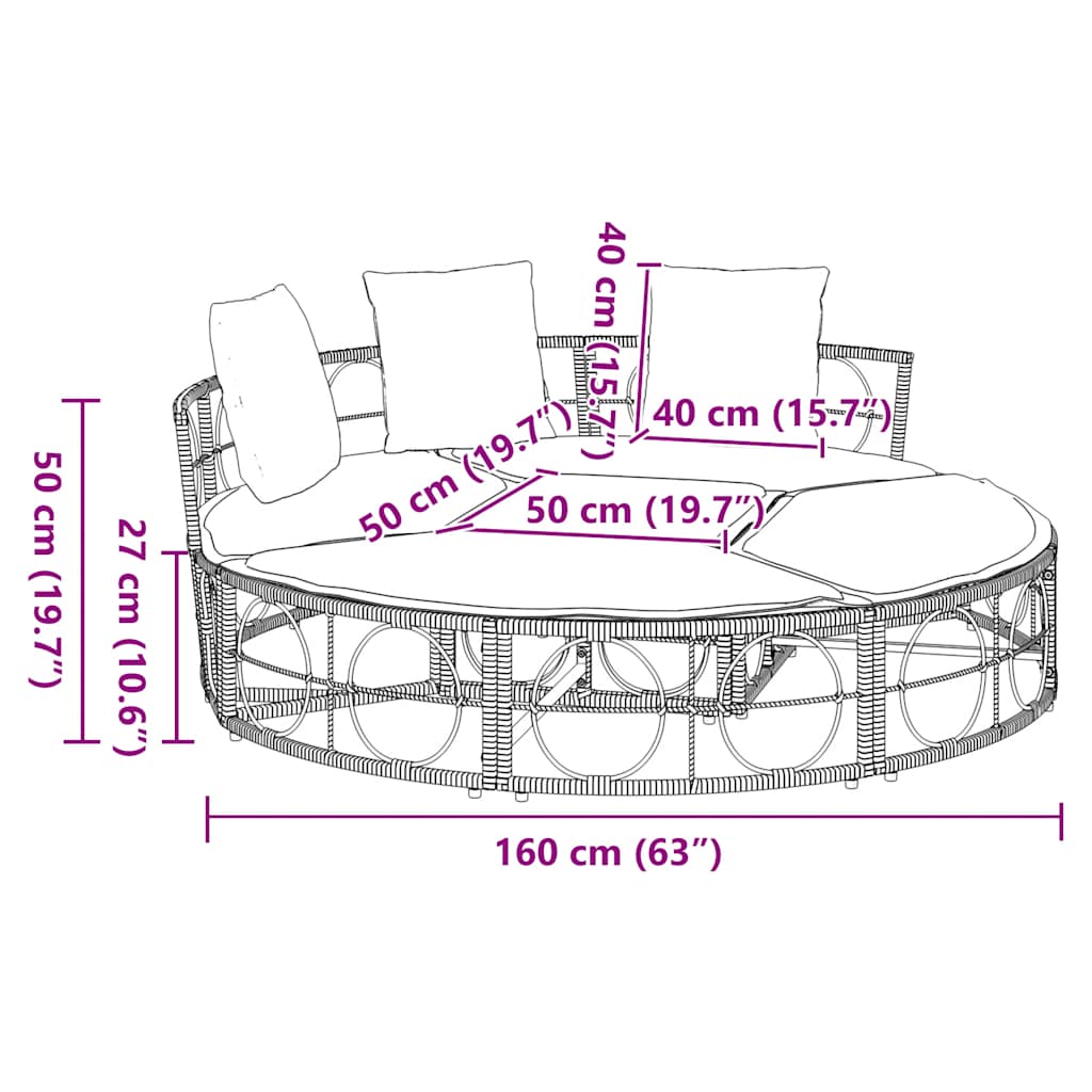 8721158713797_g_en_hd_9 vidaXL Outdoor Lounge Bed without Canopy Black Poly Rattan - Image 11