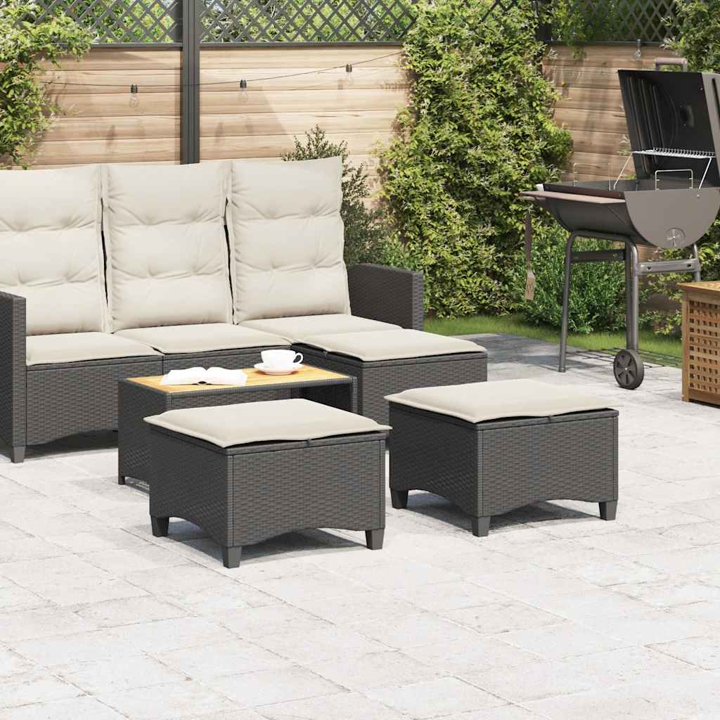 8721158713896_g_en_hd_1 vidaXL Garden Stools with Cushions 2 pcs Black 55x55x36 cm Poly Rattan - Image 3