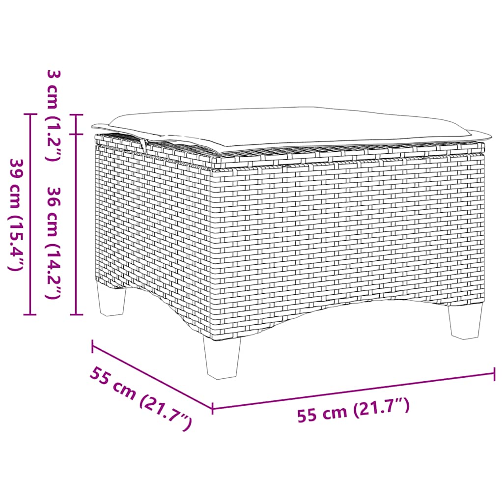 8721158713896_g_en_hd_6 vidaXL Garden Stools with Cushions 2 pcs Black 55x55x36 cm Poly Rattan - Image 8
